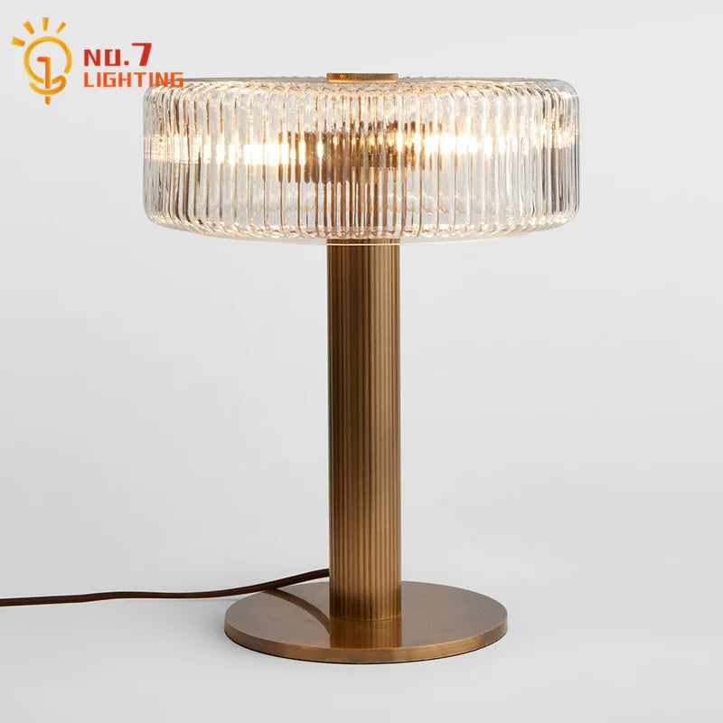 DecorBites™ Glass Table Lamp LED G4 Luxury Minimalist Modern Light Fixtures for Home Decor