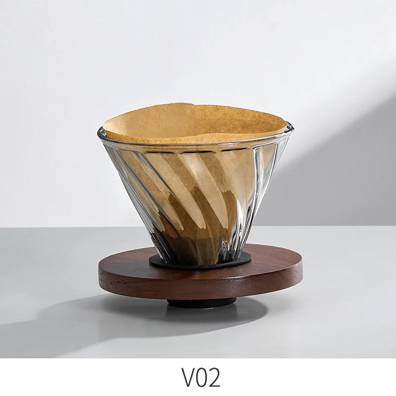 Decorbites™ Cafetera de Vidrio: Tetera Artesanal para Compartir, Taza con Filtro y Tetera