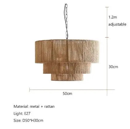 DecorBites™ Hemp Rope Wall Lamp for Bedroom and Living Room