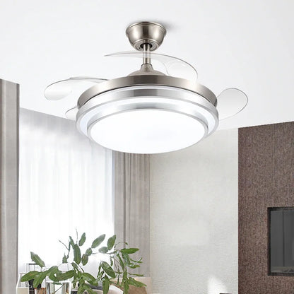 DecorBites™ 42" Retractable LED Ceiling Fan, Remote Control, Modern Design