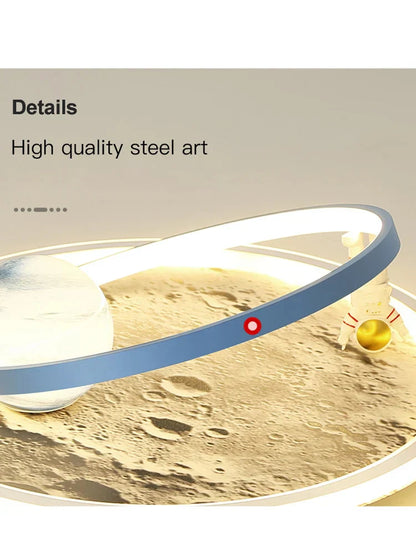 Lámpara de techo LED DecorBites™ Astronaut: Lámpara colgante infantil con control remoto para dormitorio y guardería.