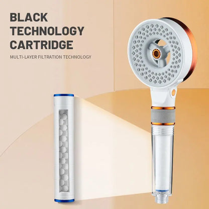 DecorBites™ Dual Sided High Pressure Showerhead - 3 Modes, Water Saving