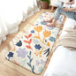 Decobites Cozy Faux Lamb Wool Bedside Rug for Bedroom Decor Anti-Slip Soft Living Room Carpet