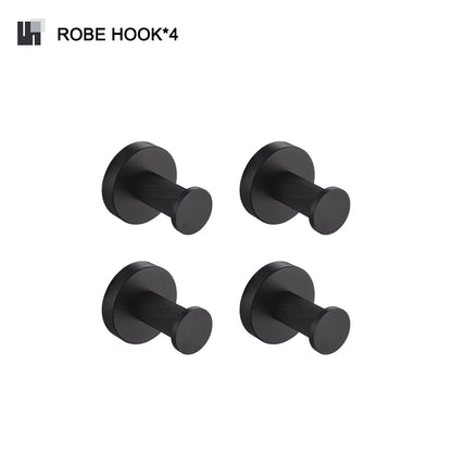 Juego de accesorios de baño DecorBites™: toallero, escobilla de inodoro, portarrollos, dispensador de jabón, barra para toallas, gancho