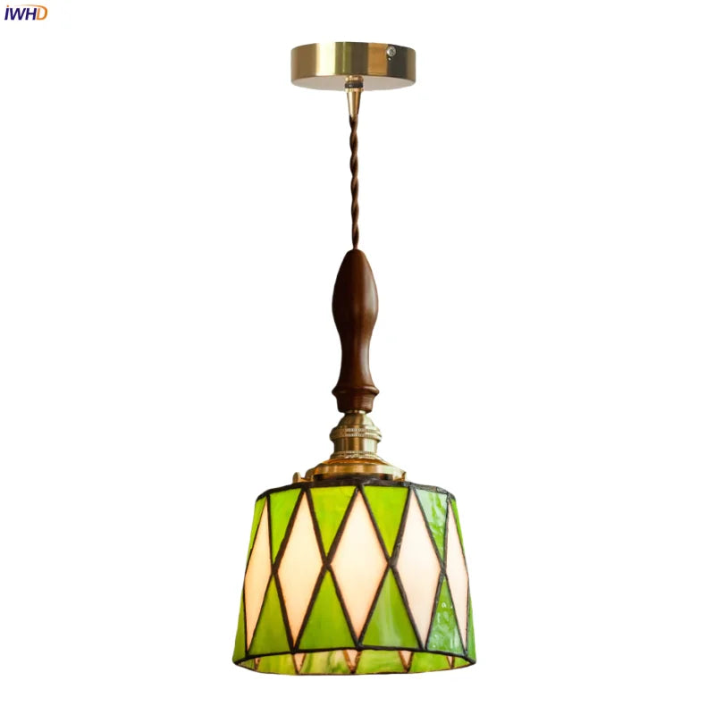Green Vintage Pendant Light