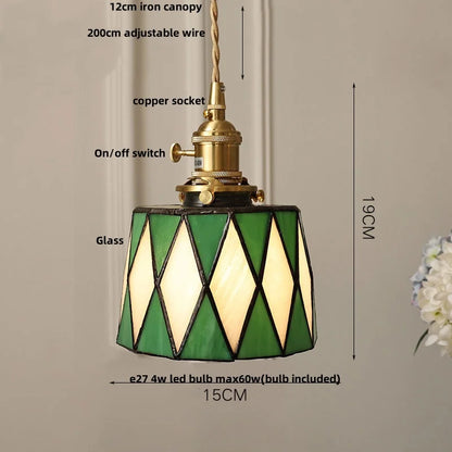 DecorBites™ Gray Glass LED Pendant Light Fixture with Adjustable Hang Lamp