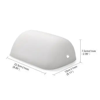 DecorBites™ Glass Banker Lamp Cover - Elegant Lampshade in Green/Blue/Amber/White