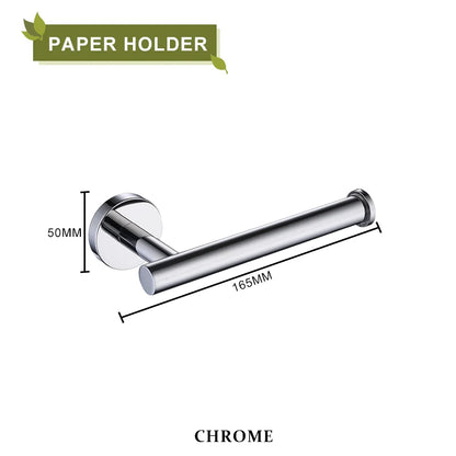 DecorBites™ Brushed Gold Bathroom Accessories Set Hand Towel Bar Rack Toilet Paper Holder