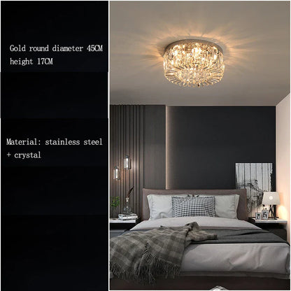 DecorBites™ Crystal LED Ceiling Lamp for Chic Living, Bedroom, and Dining Room