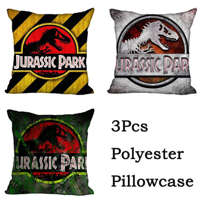 DecorBites™ Jurassic Park Dinosaur Pillowcase Cover for Living Room Sofa and Chair