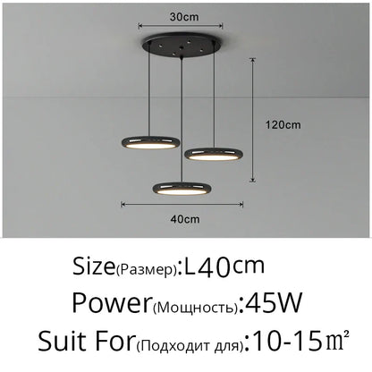 Lámparas colgantes LED DecorBites™ con acabado negro para decoración del hogar e iluminación interior.