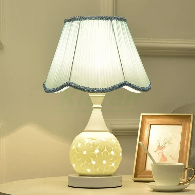 DecorBites™ Ceramic LED Desk Lamp Bedroom Study Living Room Decor Art Floor Lamp