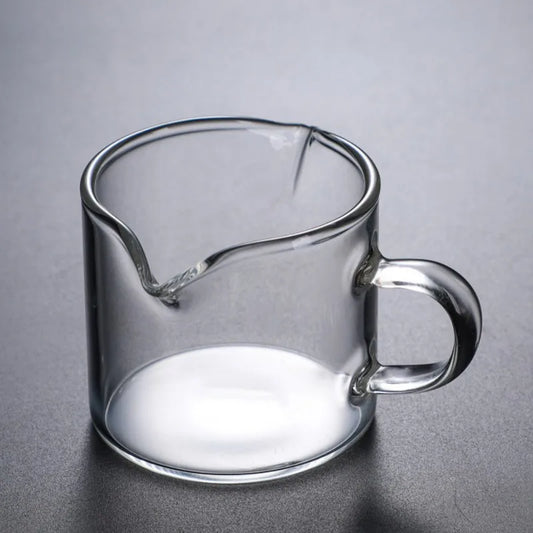 DecorBites™ Double Mouth Glass Milk Cup Set - 100ml