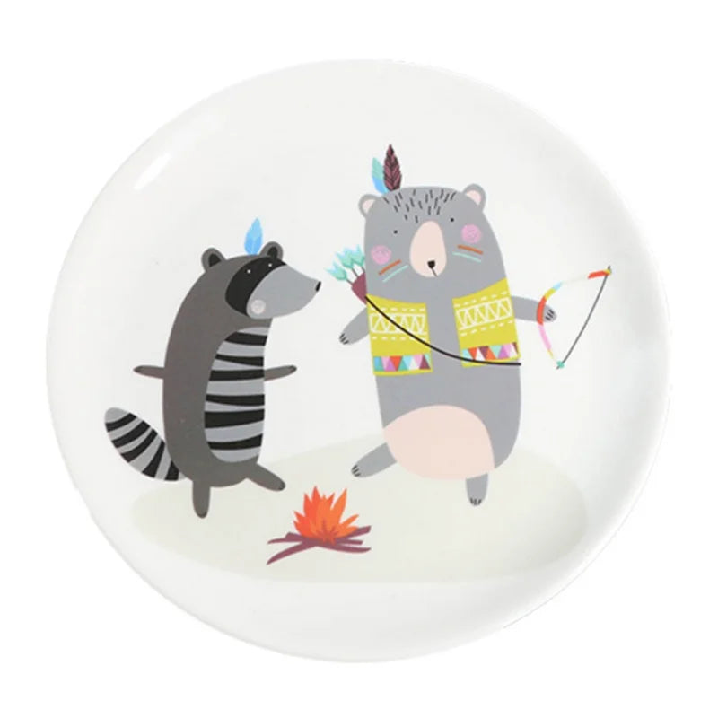 Juego de platos DecorBites™ con forma de hueso para aperitivos - Plato pequeño de melamina para dulces, pasteles y golosinas