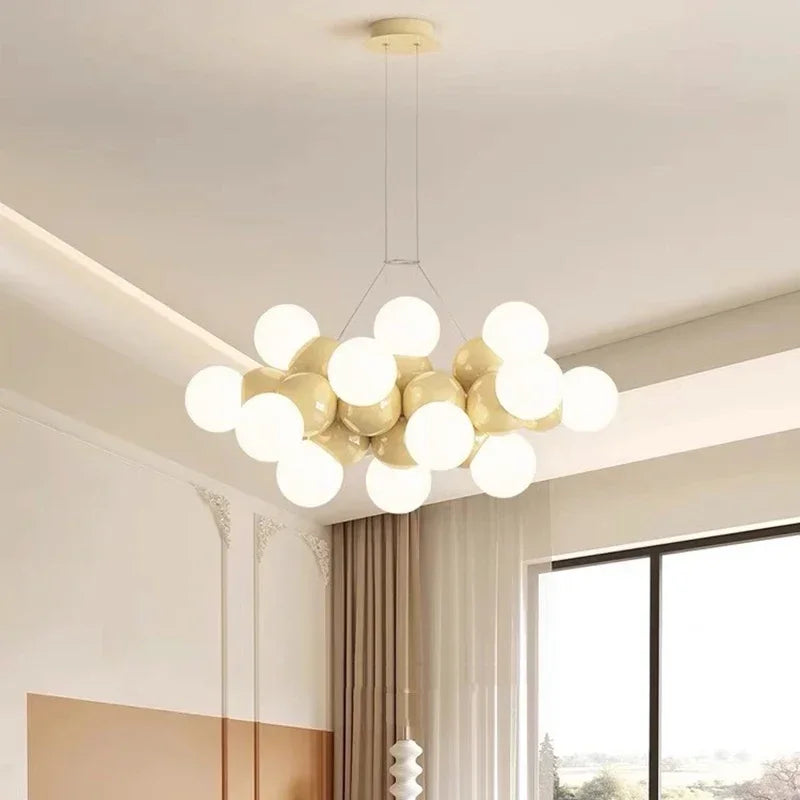 DecorBites™ Elegant Chandelier Ceiling Pendant Light Fixture for Dining Room, Salon & Indoor Lighting