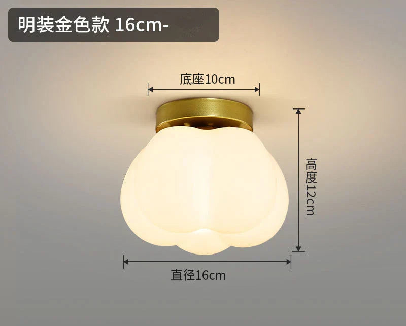 DecorBites™ Ceramic Glass Chandelier: Modern LED Ceiling Light for Living Room Aisle