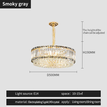 DecorBites™ French Crystal Chandelier for Living Room, Dining Room, and Master Bedroom