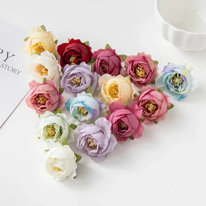 DecorBites™ Artificial Flowers Wedding Christmas Decoration Home Scrapbooking Bridal Accessories