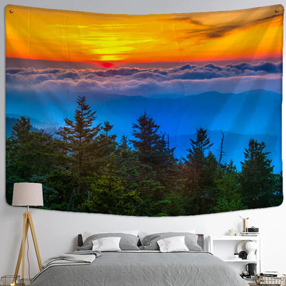 Decobites Starry Night View Tapestry: Bohemian Psychedelic Mystery Wall Hanging for Home Aesthetics