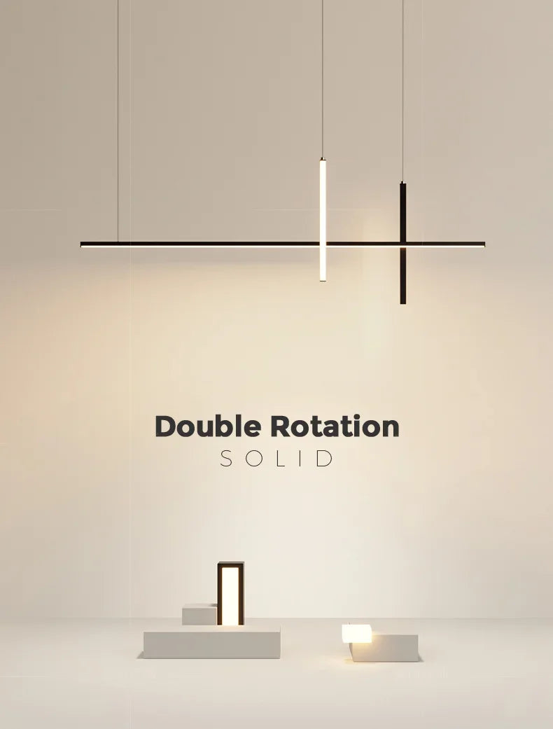 DecorBites™ Dimmable LED Pendant Lights: Modern Minimalist Chandelier for Kitchen, Office, Dining Room