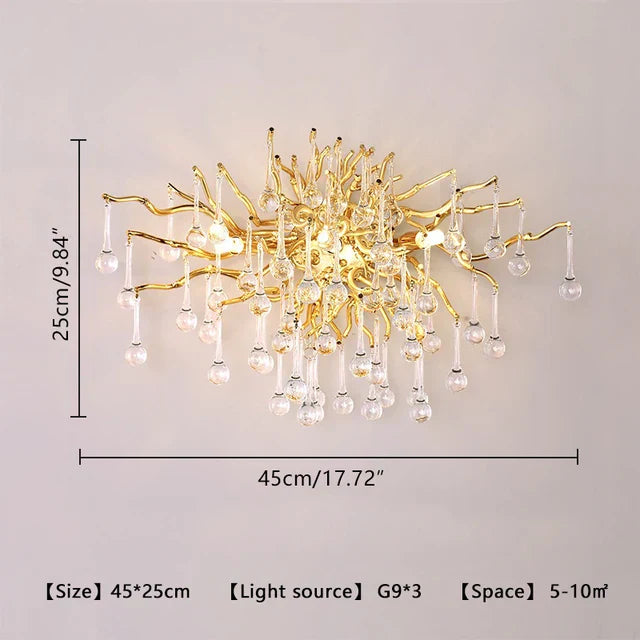 DecorBites™ Crystal Chandelier: Luxury Living Decor Lighting Fixture