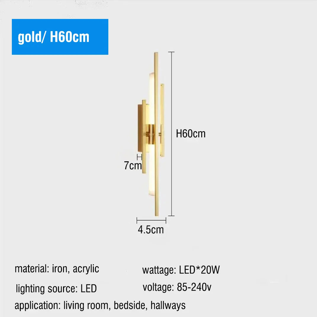 DecorBites™ LED Long Liner Wall Light Fixture for Living Room Dining Room Staircase Sconces