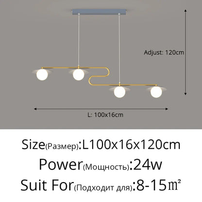 DecorBites™ Dimmable Led Ceiling Chandelier for Living Room, Dining Table, Kitchen - Modern Indoor Lighting Fixture