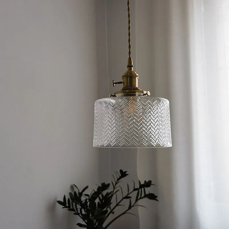 DecorBites™ Green Glass Pendant Light Chandelier - Nordic LED Hanging Lamp for Home Decor