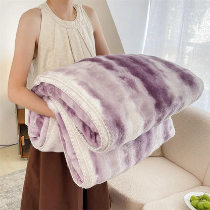DecorBites™ Bubble Velvet Woolen Sofa Blanket - Soft & Warm Multi-Purpose Cover