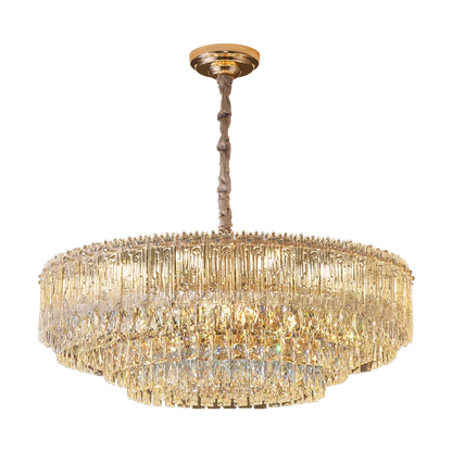 DecorBites™ Crystal Chandelier: Luxury Modern Room Lighting for Living Room, Dining Room, Bedroom