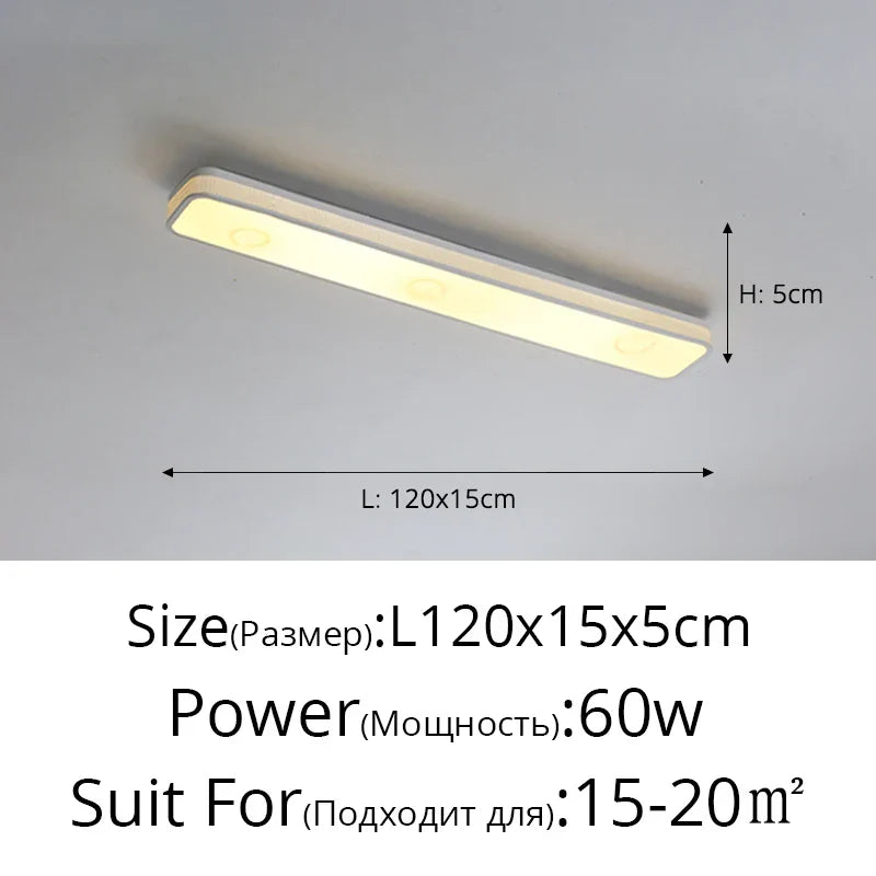 Sleek LED Ceiling Chandelier