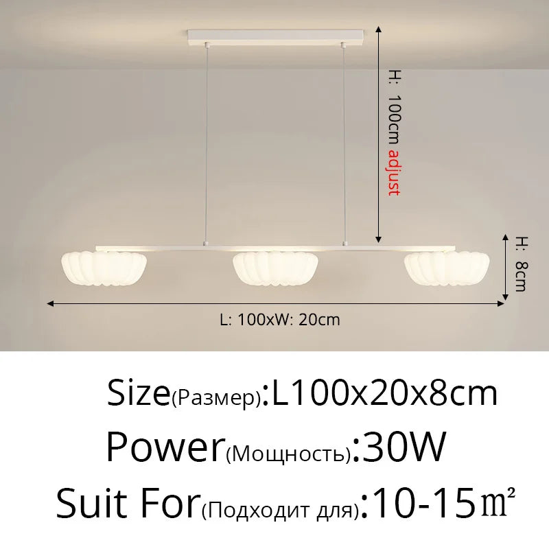 DecorBites™ Cloud Cookie LED Chandeliers Modern Minimalist Children's Room Bedroom Lamp