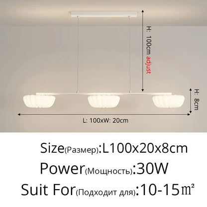 DecorBites™ Cloud Cookie LED Chandeliers Modern Minimalist Children's Room Bedroom Lamp