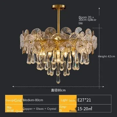 Luxury Crystal Lotus Chandelier