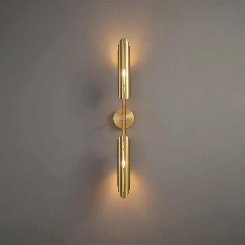 DecorBites™ Golden Metal LED Wall Lamps for Bedroom Living Room Decor