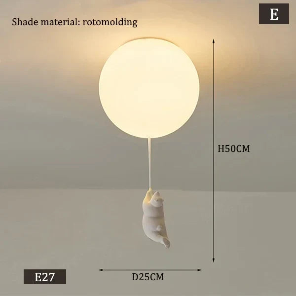 Lámpara de Techo LED Oso para Niños Decorbites™ - Lámpara Colgante de Diseño para Dormitorio
