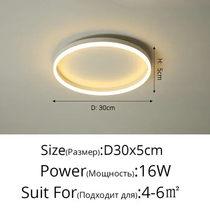 DecorBites™ Circular LED Ceiling Lights for Home Decor and Indoor Lighting