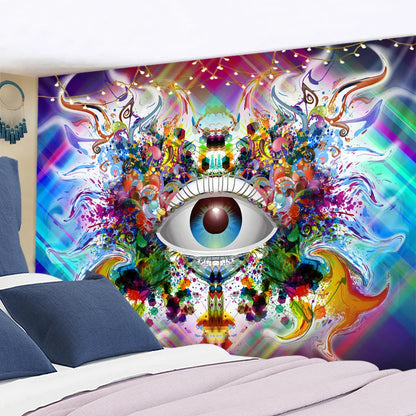 Psychedelic Eye Tapestry Wall Hanging for Aesthetics Room Decor by Decobites