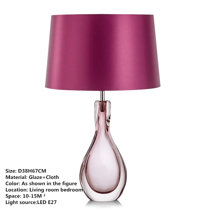 Decorbites™ Glas-Tischleuchte - Nordisches modernes Design für Wohnzimmer, Schlafzimmer, Hotel