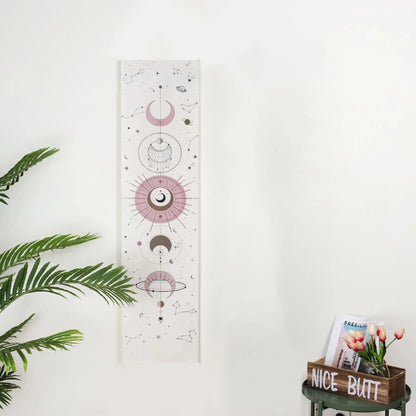 Moon Phase Tapestry Wall Hanging Boho Art Tapestries by Decobites