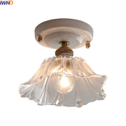 Glass Copper Ceiling Light