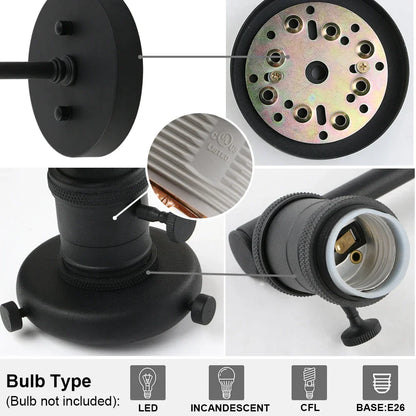 DecorBites™ Cone Canopy Wall Sconce - Single Light Industrial Wall Lamp