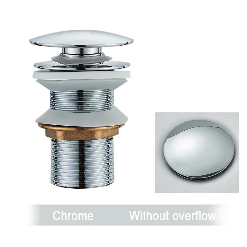 DecorBites™ Black Gold Pop Up Drain for Sink - Faucet Accessory Kit