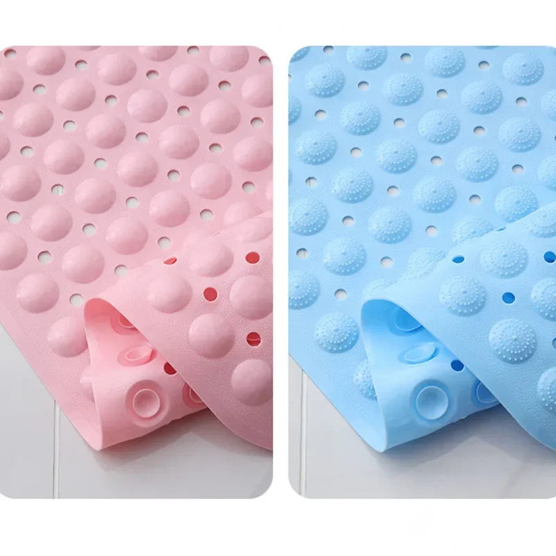 Decobites Non-Slip Bathtub Mat with Drain Hole and Suction Cups