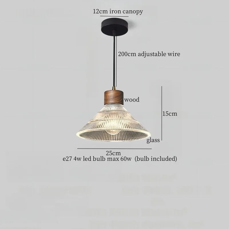 DecorBites™ Glass LED Pendant Light - Modern Nordic Hanging Lamp for Home and Dining