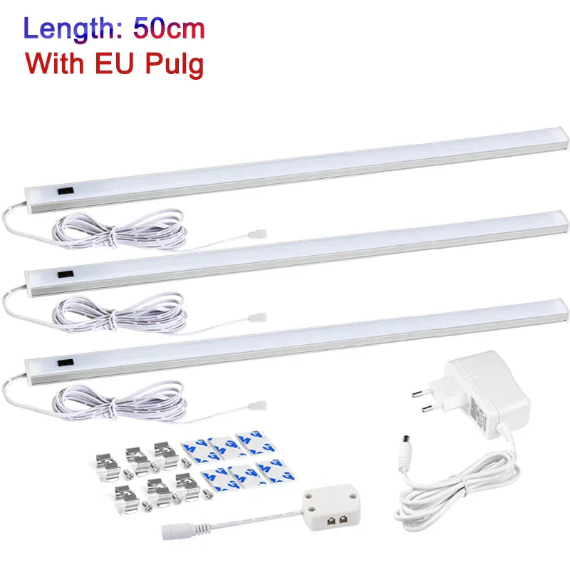 DecorBites™ LED Under Cabinet Light Hand Sweep PIR Motion Sensor Wardrobe Lamp