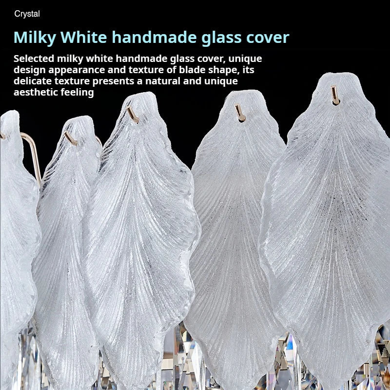 DecorBites™ Crystal Chandelier: Modern Elegance for Living Room, Bedroom - High-End Luxury Lighting