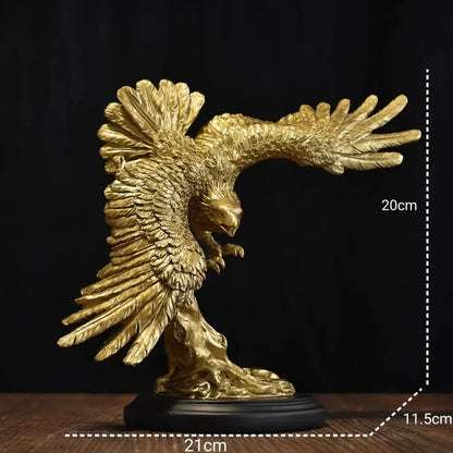 DecorBites™ Dapeng Eagle Wings Resin Art Statue Ornament for Home and Office Decor