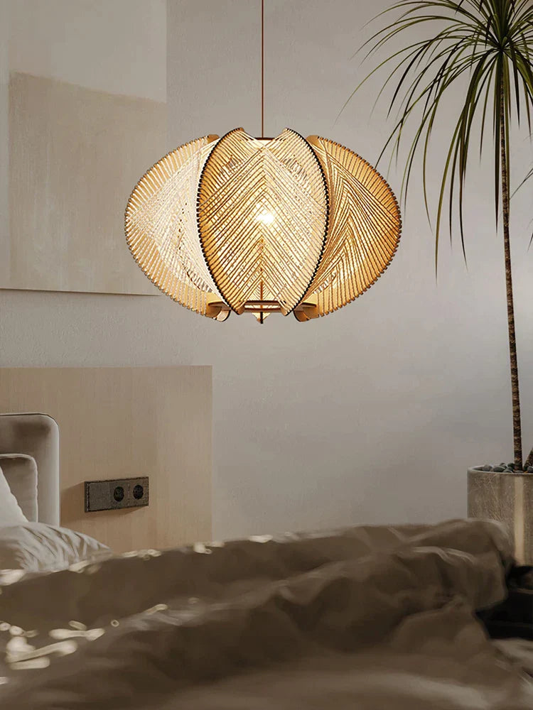 DecorBites™ Handmade Rattan Pendant Lamp for Seaside Homes & Resorts