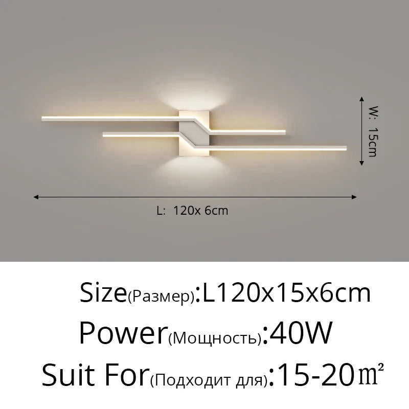 DecorBites™ LED Wall Lamp: Modern Long Strip Design for Aisle, Bedroom, Closets - Indoor Sconces Lighting